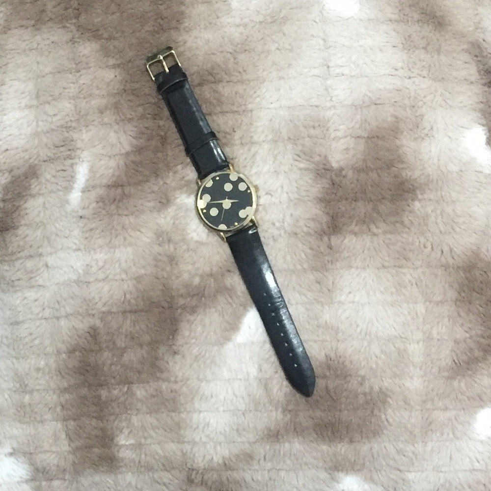 🌹3/20 Black and gold polka Dot watch